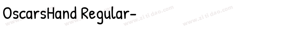 OscarsHand Regular字体转换